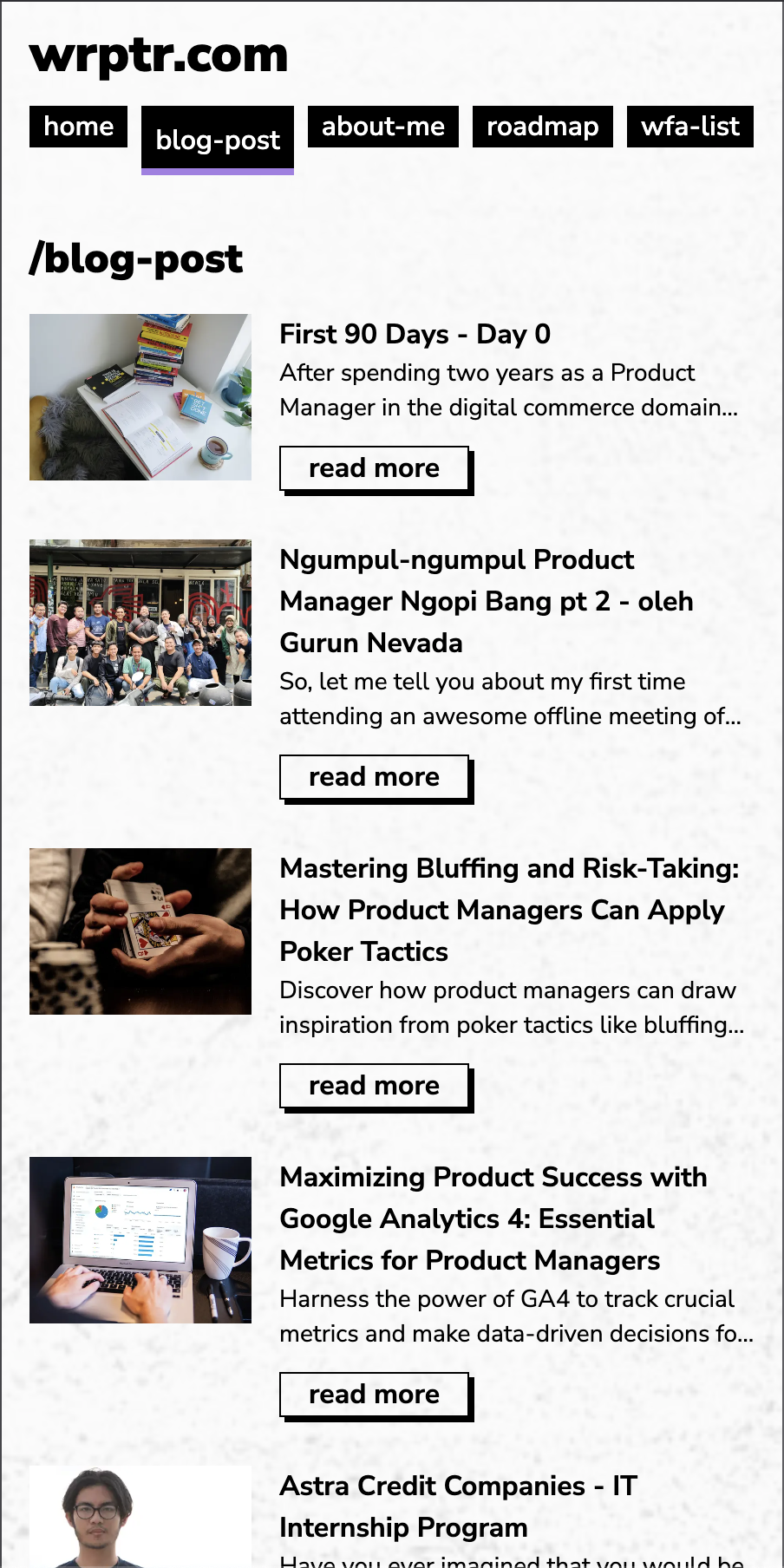 Personal Website 2022 - Thumbnail 2