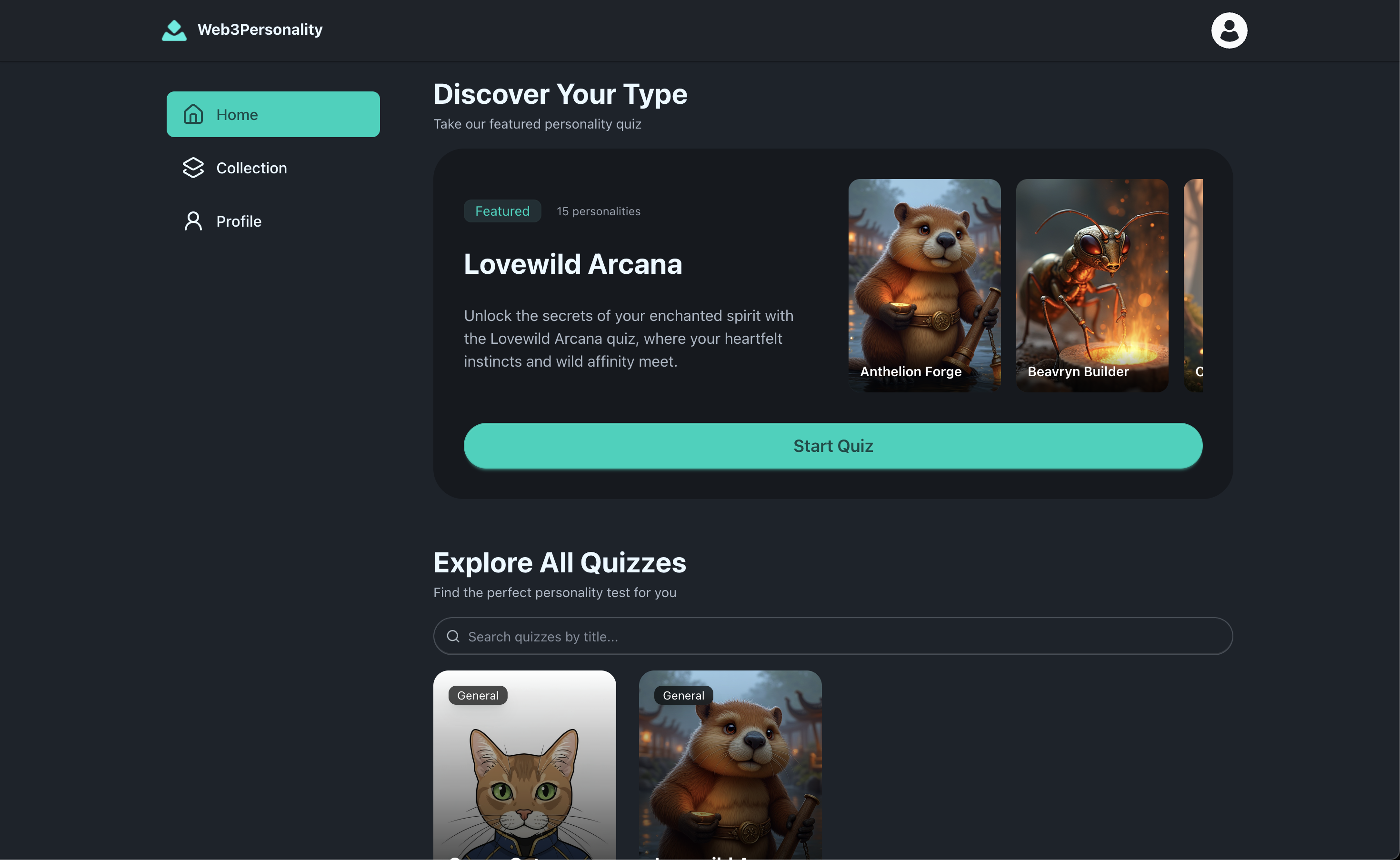 Web3 Personality Quiz